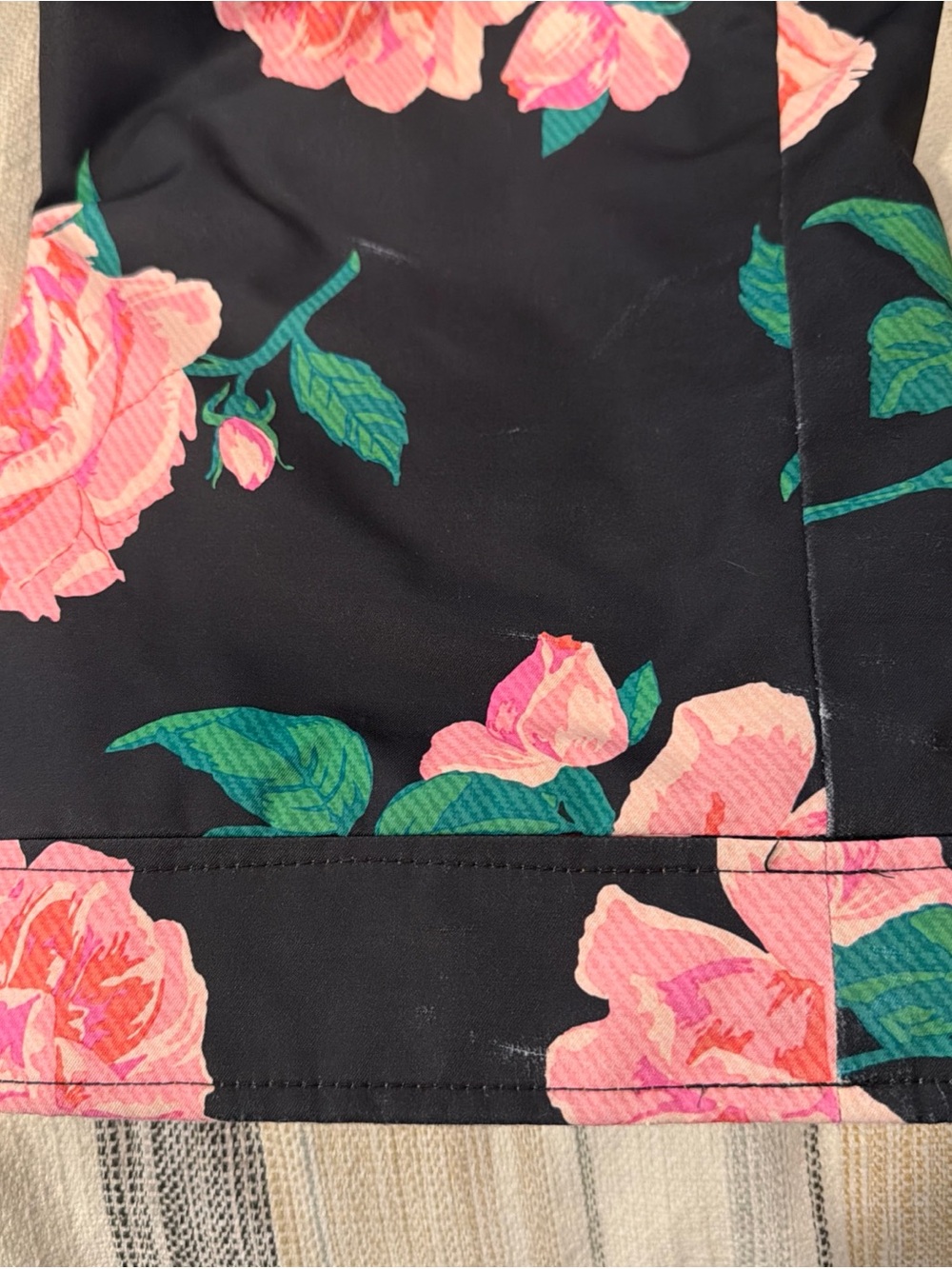 Obermeyer Girls Size 8 pink floral snowverals, snow bibs - Picture 8 of 16